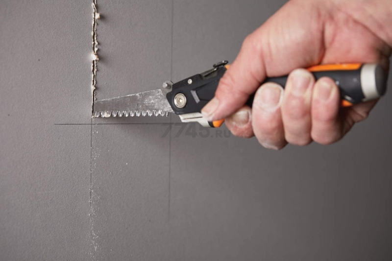 Нож строительный выдвижной для гипсокартона FISKARS CarbonMax (1027226) - Фото 5