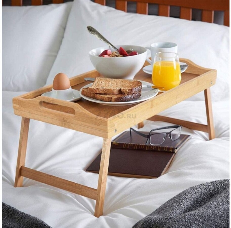 Поднос-столик бамбуковый 50,5х30 см PERFECTO LINEA Bamboo (38-503065) - Фото 7