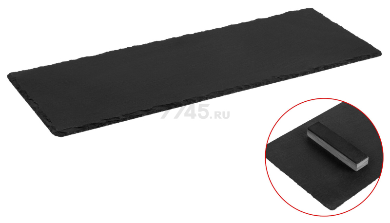 Блюдо из сланца на ножках PERFECTO LINEA 48x17 см (28-505470) - Фото 8