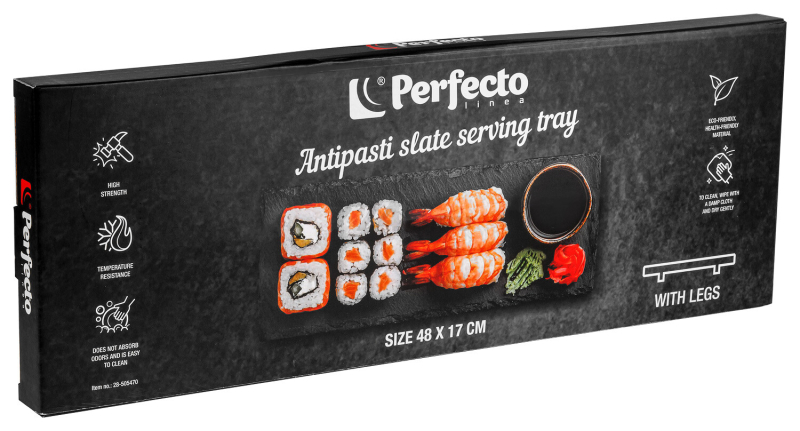 Блюдо из сланца на ножках PERFECTO LINEA 48x17 см (28-505470) - Фото 10