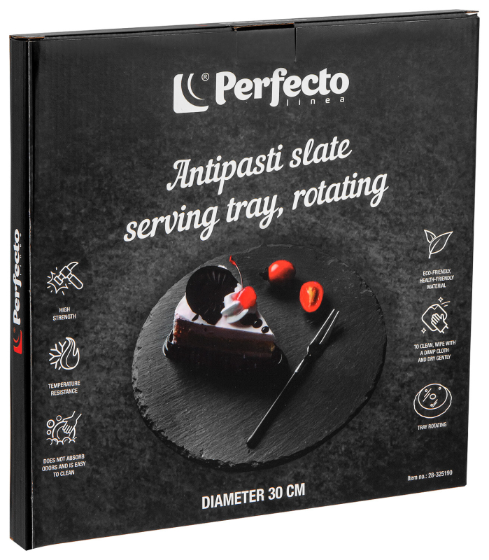 Блюдо из сланца вращающееся PERFECTO LINEA d30 см (28-325190) - Фото 3