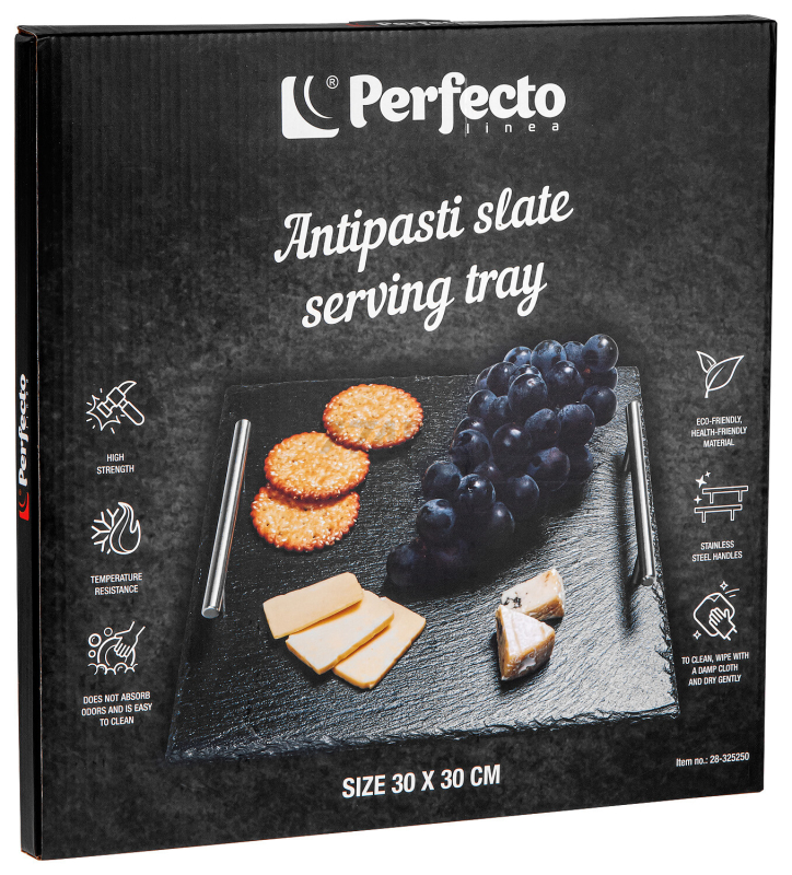 Блюдо из сланца с ручками PERFECTO LINEA 30х30 см (28-325250) - Фото 9