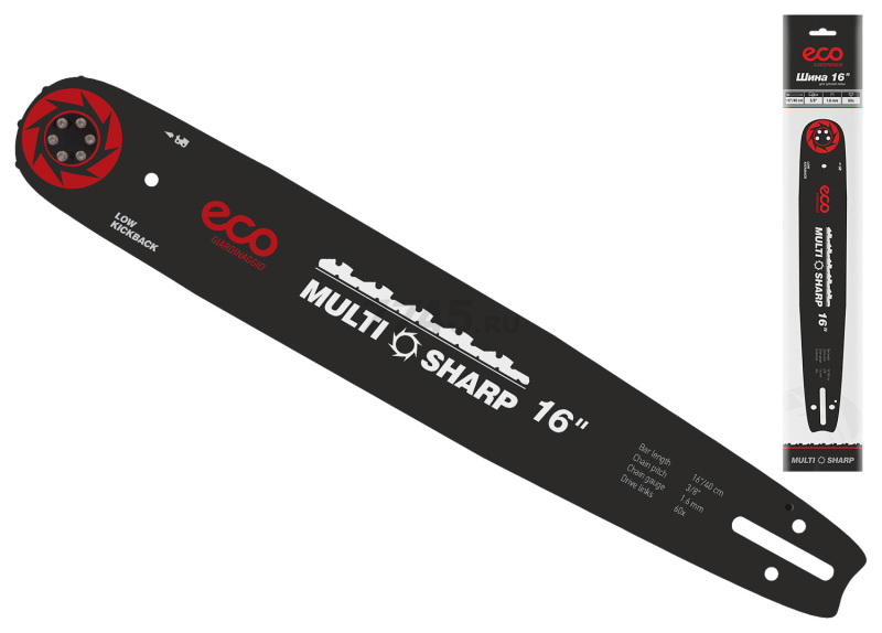 Шина 40 см 16" 3/8" 1,6 мм 9 зубьев ECO Multi sharp (CSP-038)