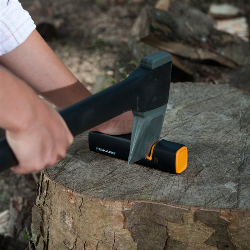 Комплект топор универсальный 0,65 кг FISKARS A6 и нож Paraframe (1057911) - Фото 14
