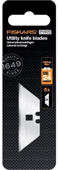 Лезвие трапецивидное FISKARS CarbonMax 5 штук (1027229)