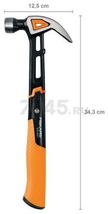 Молоток-гвоздодер 0,455 кг FISKARS M (1027202) - Фото 12