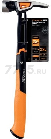 Молоток-гвоздодер 0,623 кг FISKARS XXL (1020216) - Фото 2