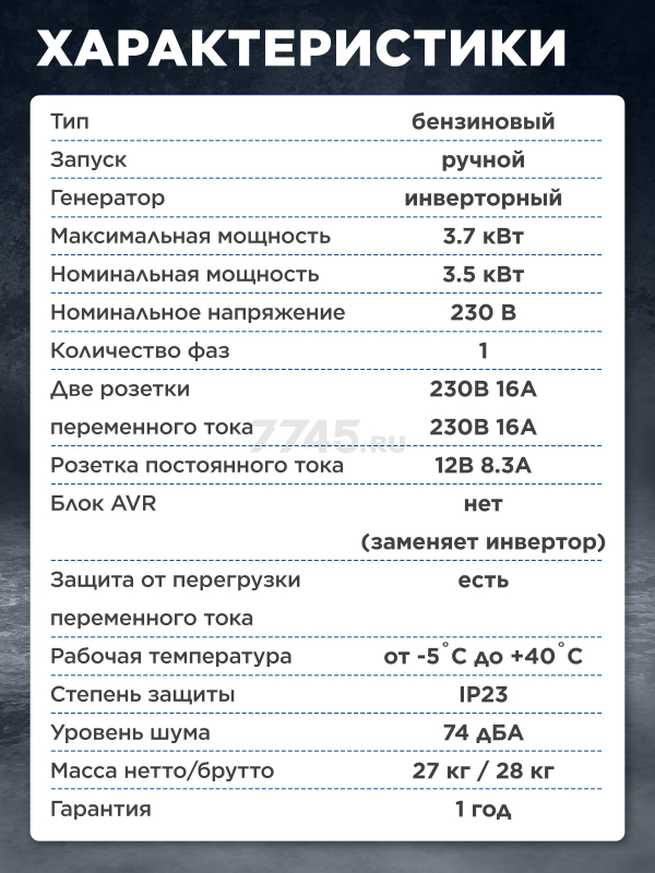 Генератор инверторный бензиновый ECO PE-4000RSI (EC1562-8) - Фото 4