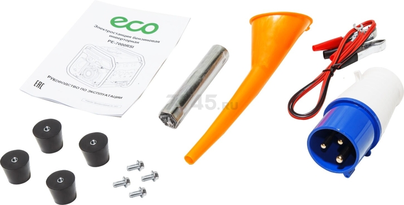Генератор инверторный бензиновый ECO PE-7000RSI (EC1563-9) - Фото 14