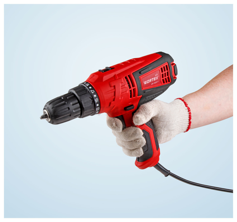 Дрель-шуруповерт сетевая WORTEX LX DR 1023-1 (0334331) - Фото 15