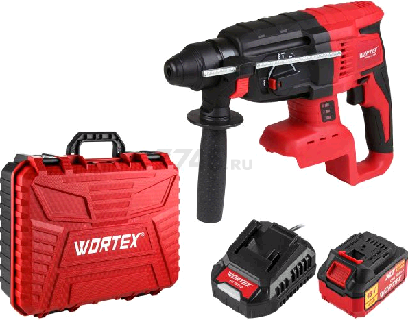 Перфоратор аккумуляторный WORTEX CRH 1824-2 XLT SET (0329285)