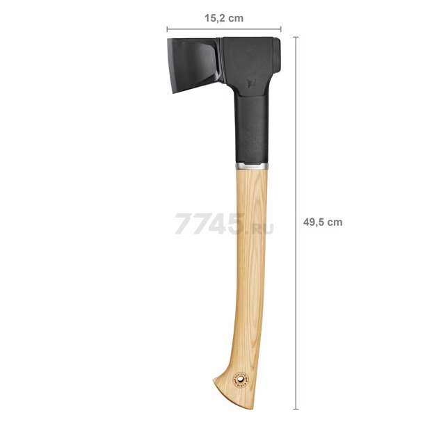 Топор-колун 1,27 кг FISKARS Norden N12 с точилкой (1052277) - Фото 11