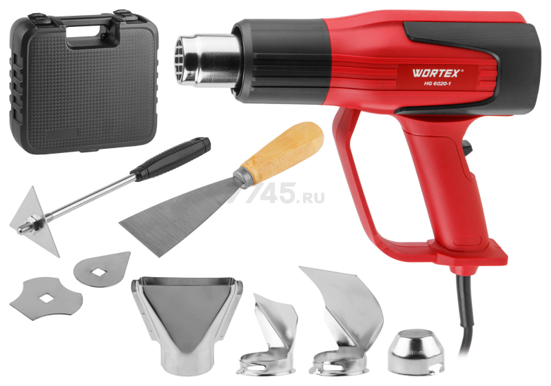 Фен строительный (термовоздуходувка) WORTEX HG 6020-1 (0334327) - Фото 9