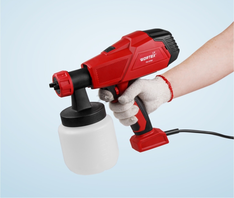 Краскораспылитель электрический WORTEX LX PS 0740 (0333221) - Фото 7