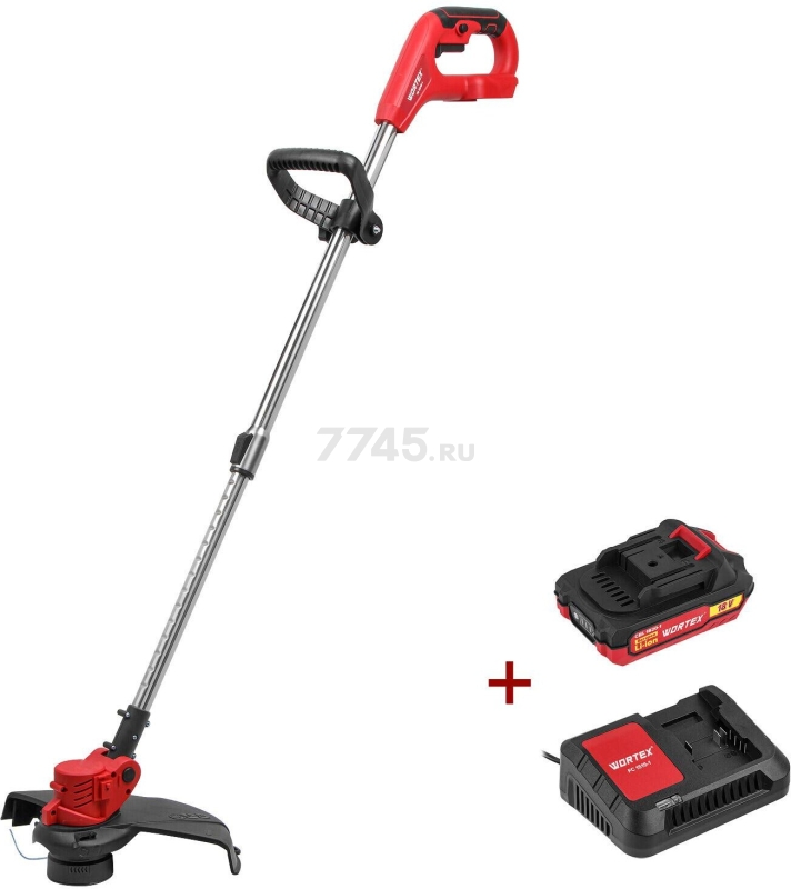 Триммер аккумуляторный WORTEX TB 3018-1 XLT SET (0333242) - Фото 7