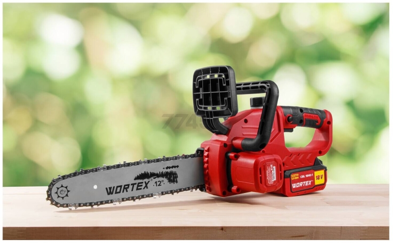 Пила цепная аккумуляторная WORTEX CEC 3018 XLT SOLO (0333223) - Фото 18