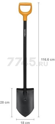 Лопата штыковая FISKARS Solid (1066716) - Фото 11