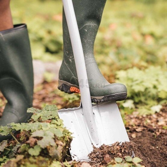 Лопата штыковая FISKARS Xact телескопическая закругленная (1066732) - Фото 16