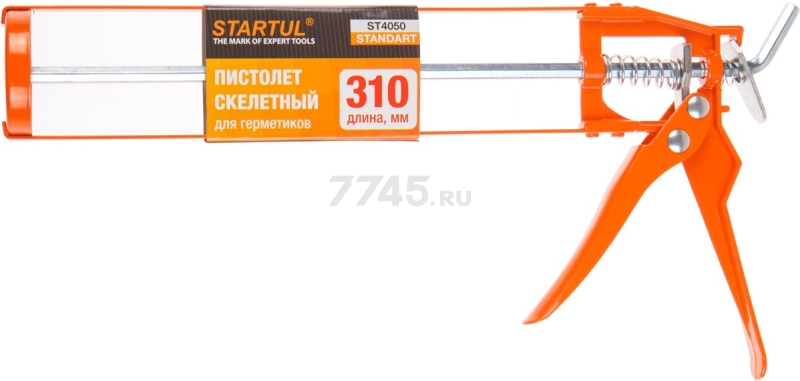 Пистолет для герметика скелетный 310 мл STARTUL Standart (ST4050)