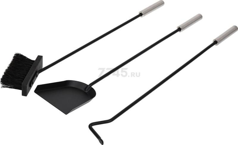 Набор для камина ПЕЧНЫЕ ШТУЧКИ на подставке 3 предмета (62035) - Фото 2