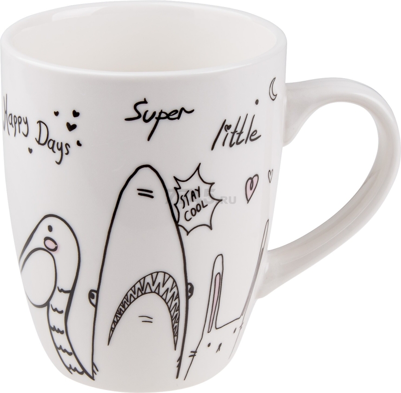 Кружка керамическая PERFECTO LINEA Funny Animals-4 360 мл (30-063224)