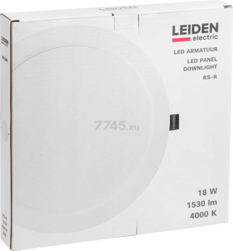 Светильник встраиваемый светодиодный 18 Вт 4000К LEIDEN ELECTRIC RS-R (807004) - Фото 5