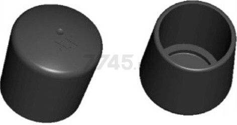 Заглушка для труб круглая наружная 8 мм STARFIX 50 штук (SMM2-45931-50)