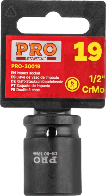Головка ударная 1/2" 19 мм 6 граней PRO STARTUL (PRO-30019) - Фото 2