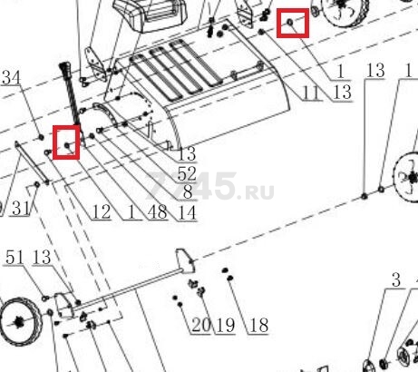 Шайба 30х10х2.5 для газонокосилки ECO SCG-400 (94294)