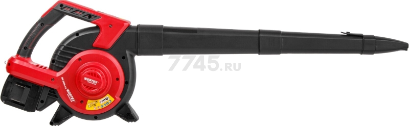 Воздуходувка-пылесос аккумуляторная WORTEX BB 2536-1 D XLT SOLO (1333417) - Фото 7