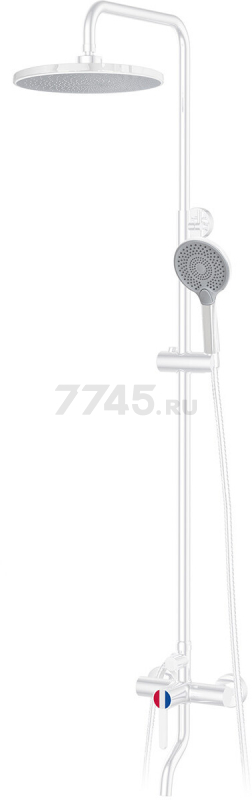 Душевая стойка A-FIVE серия Lotus белый (А5-0737)