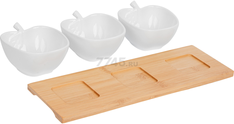 Менажница бамбуковая PERFECTO LINEA Bamboo 32х11х6 см (38-321110) - Фото 2
