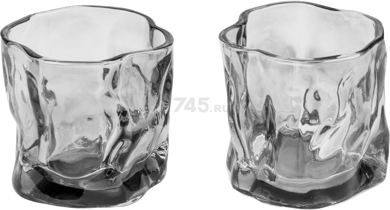 Набор стаканов PERFECTO LINEA Ice Rock Smoke Grey 230 мл 2 штуки (31-290400) - Фото 4