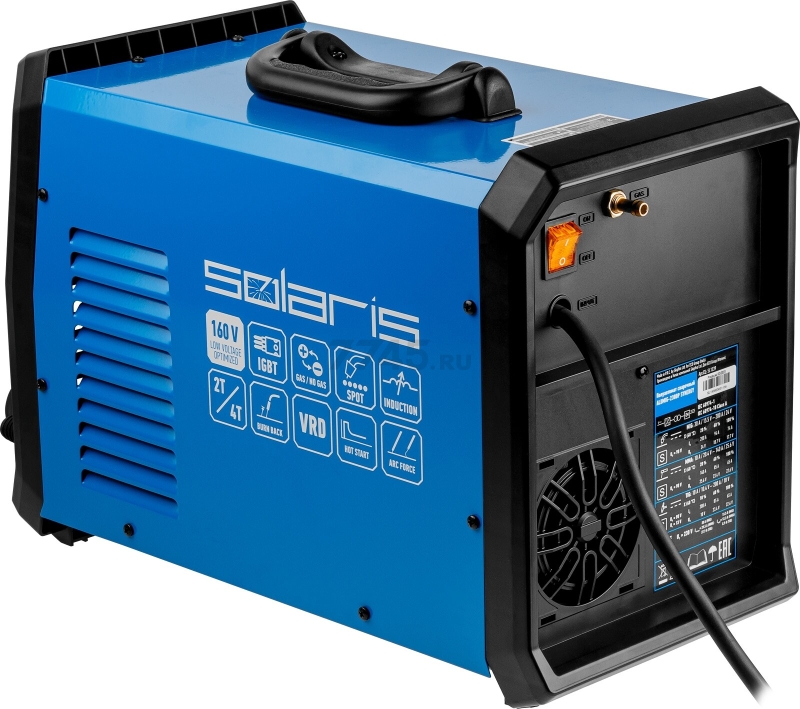 Полуавтомат сварочный SOLARIS ALUMIG-230DP SYNERGY (SL1539-2) - Фото 11