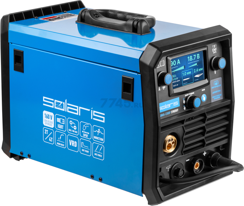 Полуавтомат сварочный SOLARIS ALUMIG-230DP SYNERGY (SL1539-2) - Фото 8