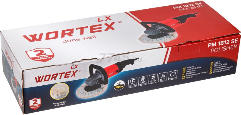 Машина полировальная WORTEX LX PM 1812 SE (1318467) - Фото 8