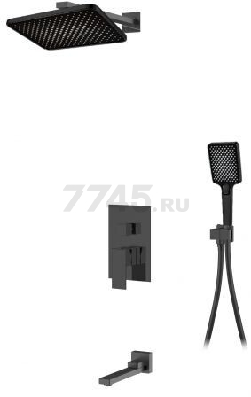 Душевая стойка A-FIVE серия Lily черный (А5-1256)