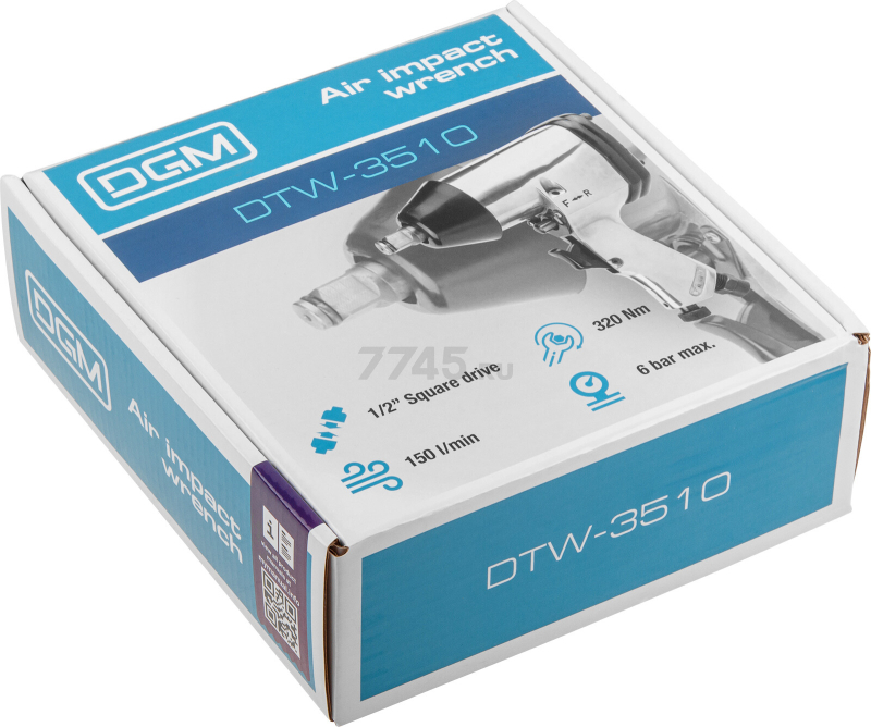 Пневмогайковерт ударный DGM DTW-3510 (DG4012-5) - Фото 18