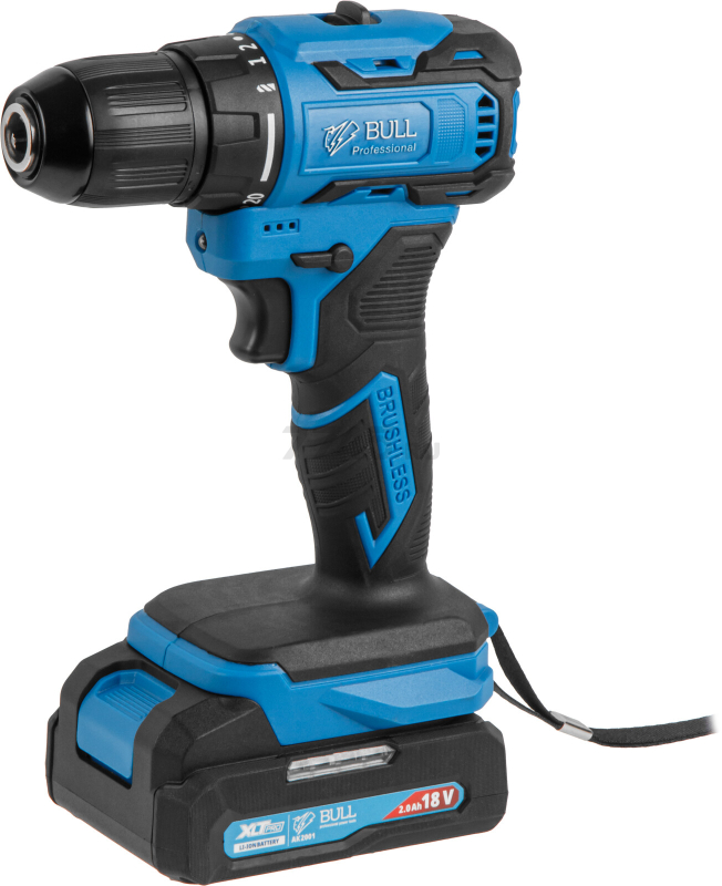 Дрель-шуруповерт аккумуляторная BULL SR 1804 XLTpro (1329421) - Фото 5