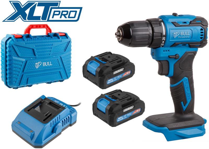 Дрель-шуруповерт аккумуляторная BULL SR 1804 XLTpro (1329421) - Фото 3
