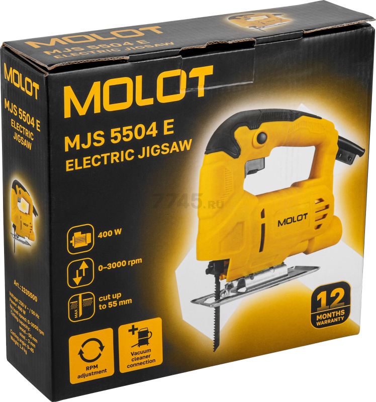 Электролобзик MOLOT MJS 5504 E (1335500) - Фото 15