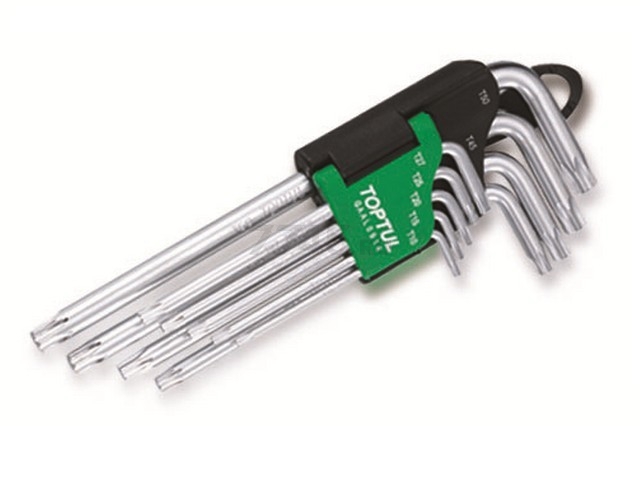 Набор ключей Torx T10-Т50 9 предметов длинных TOPTUL (GAAL0914)