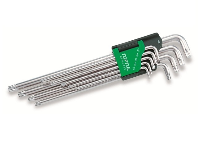 Набор ключей Torx T10-Т50 9 предметов экстра длинных TOPTUL (GAAL0923)