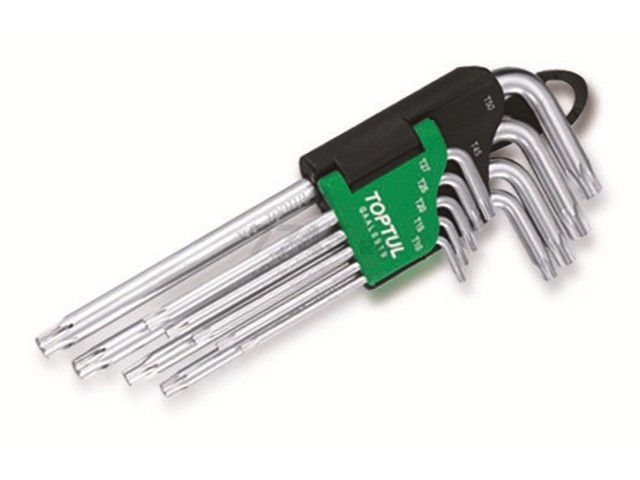 Набор ключей Torx T10H-Т50H 9 предметов длинных TOPTUL (GAAL0919)