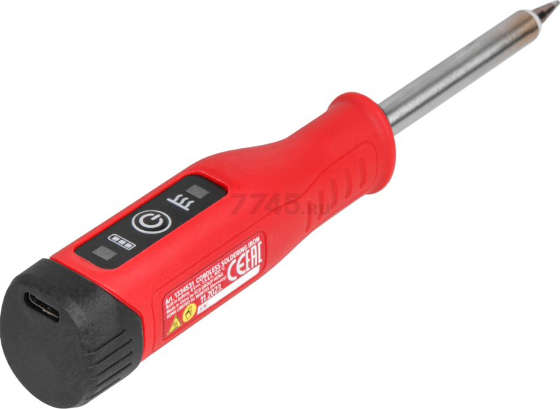 Паяльник аккумуляторный WORTEX CSI 4004 (1334531) - Фото 7