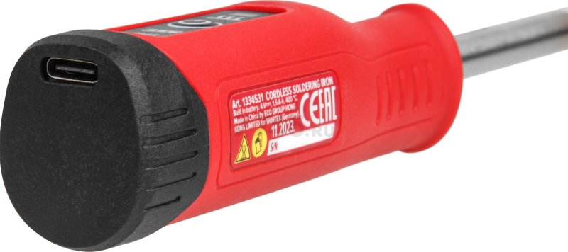 Паяльник аккумуляторный WORTEX CSI 4004 (1334531) - Фото 10