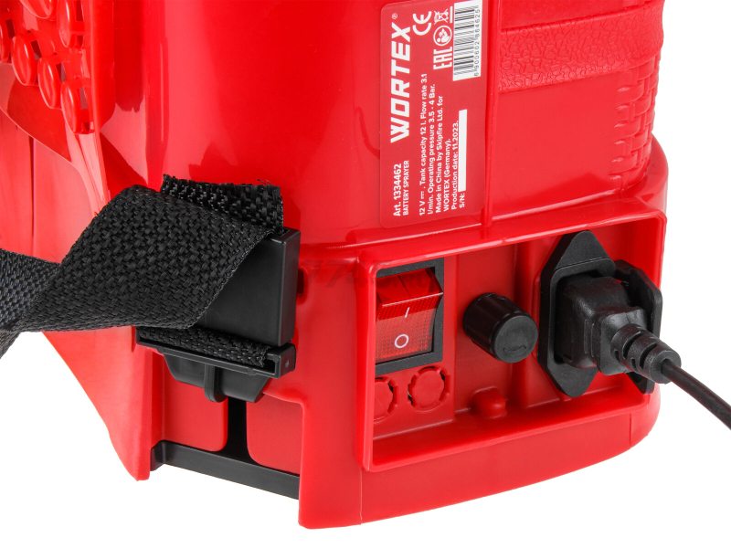 Опрыскиватель ранцевый аккумуляторный 12 л WORTEX KS 1280 SET (1334462) - Фото 13