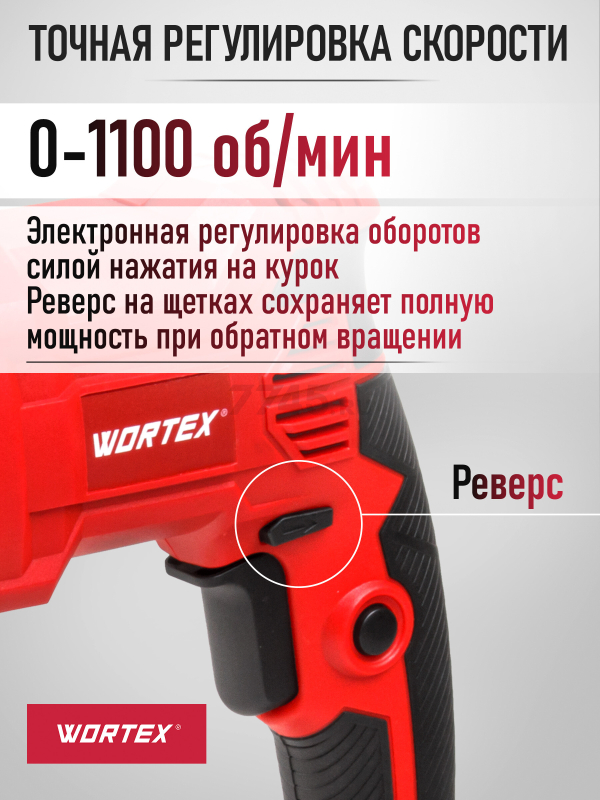 Перфоратор WORTEX RH 2621 (1333519) - Фото 4