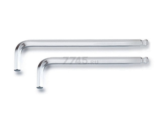 Ключ шестигранный 2х102х18 мм с шариком EXTRA LONG TOPTUL (AGBE0210)