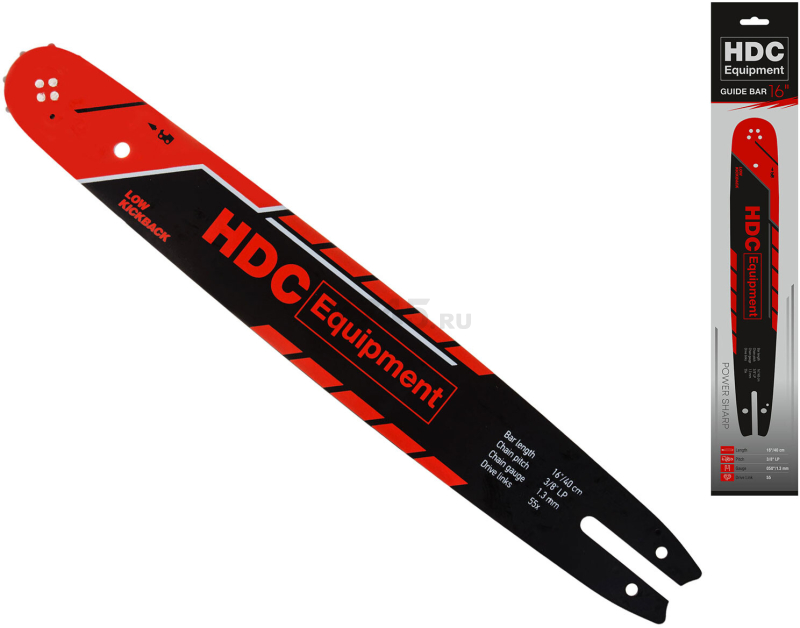 Шина 40 см 16" 3/8" LP 1.3 мм 9 зубьев HDC (HD-C16374)
